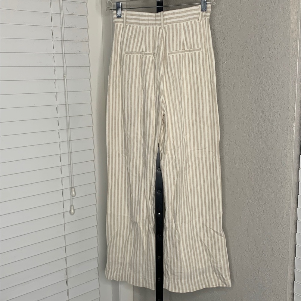 Abercrombie & Fitch Beige Striped trousers 24 / 00 - Picture 6 of 7